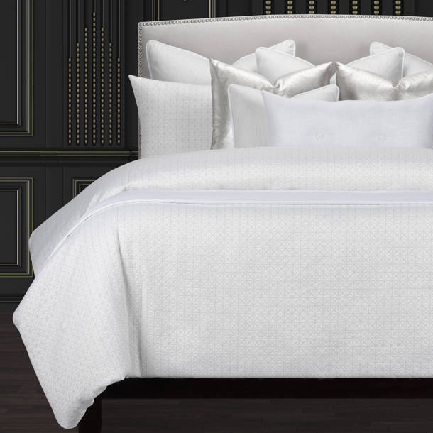 F. Scott Fitzgerald Manuscript Geometric Shimmering Supreme Duvet Cover